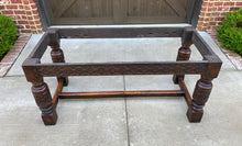Load image into Gallery viewer, Antique English Farm Table Dining Library Table Desk Farmhouse Oak 77" 19th C