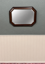 Load image into Gallery viewer, Antique English Jacobean Mirror Framed Beveled Octagonal Oak c.1930s