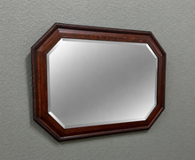 Load image into Gallery viewer, Antique English Jacobean Mirror Framed Beveled Octagonal Oak c.1930s