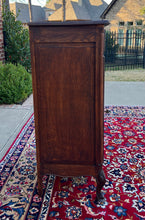 Load image into Gallery viewer, Antique French Louis XV Style Cabinet Cupboard w Drawer Carved Oak Tall 1920s