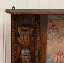 Load image into Gallery viewer, Antique LARGE French Carved Oak Framed Wall Aubusson Style Tapestry/Textile 8ft