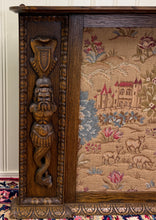 Load image into Gallery viewer, Antique LARGE French Carved Oak Framed Wall Aubusson Style Tapestry/Textile 8ft