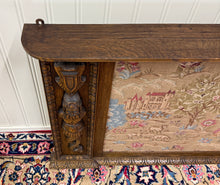 Load image into Gallery viewer, Antique LARGE French Carved Oak Framed Wall Aubusson Style Tapestry/Textile 8ft
