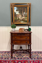 Load image into Gallery viewer, Antique French Louis XVI Style Marble Top Chest Side End Table Walnut c.1920s-30