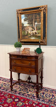 Load image into Gallery viewer, Antique French Louis XVI Style Marble Top Chest Side End Table Walnut c.1920s-30