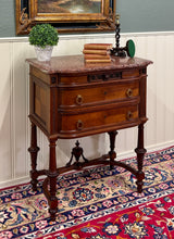 Load image into Gallery viewer, Antique French Louis XVI Style Marble Top Chest Side End Table Walnut c.1920s-30