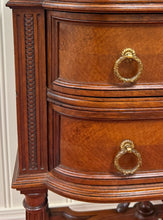 Load image into Gallery viewer, Antique French Louis XVI Style Marble Top Chest Side End Table Walnut c.1920s-30