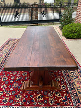 Load image into Gallery viewer, Antique French Country Farm Table Dining Table Farmhouse Desk Oak C. 1900