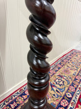 Load image into Gallery viewer, Antique French Louis XIII Barley Twist Pedestal Plant Stand Oak 42" T