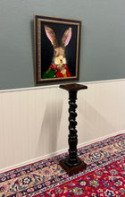 Load image into Gallery viewer, Antique French Louis XIII Barley Twist Pedestal Plant Stand Oak 42" T
