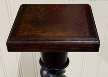 Load image into Gallery viewer, Antique French Louis XIII Barley Twist Pedestal Plant Stand Oak 42" T