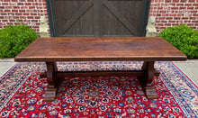 Load image into Gallery viewer, Antique French Country Farm Table Dining Table Farmhouse Desk Oak C. 1900