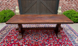 Antique French Country Farm Table Dining Table Farmhouse Desk Oak C. 1900