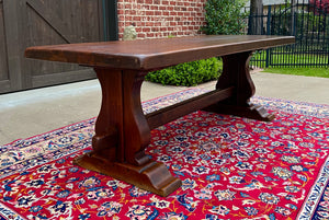 Antique French Country Farm Table Dining Table Farmhouse Desk Oak C. 1900