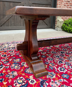 Antique French Country Farm Table Dining Table Farmhouse Desk Oak C. 1900