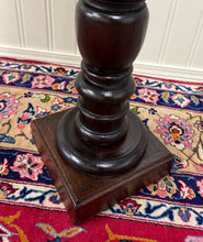 Load image into Gallery viewer, Antique French Louis XIII Barley Twist Pedestal Plant Stand Oak 42" T