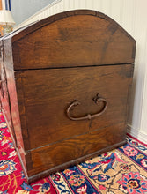 Load image into Gallery viewer, Antique Danish Dome Top Trunk Chest Blanket Box Storage Coffer Oak Mid 19th C