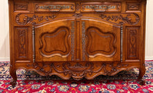 Load image into Gallery viewer, Antique French Buffet Sideboard Server Cupboard Panetiere Highly Carved Oak