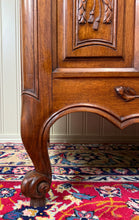 Load image into Gallery viewer, Antique French Buffet Sideboard Server Cupboard Panetiere Highly Carved Oak