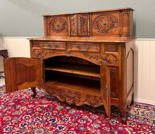 Load image into Gallery viewer, Antique French Buffet Sideboard Server Cupboard Panetiere Highly Carved Oak