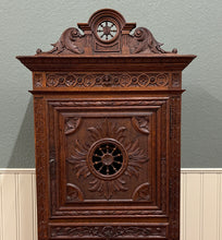 Load image into Gallery viewer, Antique French Breton Armoire Wardrobe Linen Cabinet Double Doors Drawer c. 1900