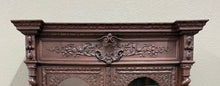 Load image into Gallery viewer, Antique French Louis XIII Style Bookcase Display Cabinet Barley Twist Oak c.1880
