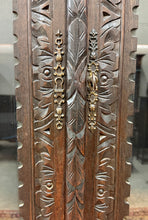 Load image into Gallery viewer, Antique French Louis XIII Style Bookcase Display Cabinet Barley Twist Oak c.1880