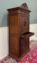 Load image into Gallery viewer, Antique French Breton Armoire Wardrobe Linen Cabinet Double Doors Drawer c. 1900