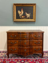 Load image into Gallery viewer, Antique French Chest of Drawers Commode Serpentine Carved Oak Louis XV c.1930s