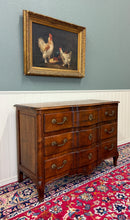 Load image into Gallery viewer, Antique French Chest of Drawers Commode Serpentine Carved Oak Louis XV c.1930s