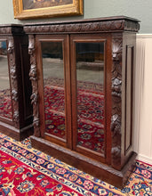 Load image into Gallery viewer, Antique French Pair of Renaissance Carved Bookcases Display Cabinets Oak c.1900