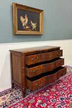 Load image into Gallery viewer, Antique French Chest of Drawers Commode Serpentine Carved Oak Louis XV c.1930s