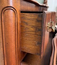 Load image into Gallery viewer, Antique French Chest of Drawers Commode Serpentine Carved Oak Louis XV c.1930s