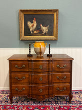 Load image into Gallery viewer, Antique French Chest of Drawers Commode Serpentine Carved Oak Louis XV c.1930s