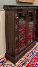 Load image into Gallery viewer, Antique French Pair of Renaissance Carved Bookcases Display Cabinets Oak c.1900