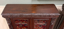 Load image into Gallery viewer, Antique French Pair of Renaissance Carved Bookcases Display Cabinets Oak c.1900