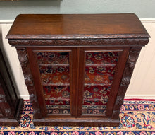 Load image into Gallery viewer, Antique French Pair of Renaissance Carved Bookcases Display Cabinets Oak c.1900