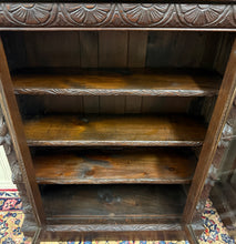 Load image into Gallery viewer, Antique French Pair of Renaissance Carved Bookcases Display Cabinets Oak c.1900