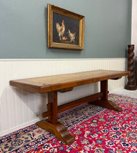 Load image into Gallery viewer, Antique French Country Farm Dining Table Farmhouse Trestle Base Oak c.1900-1920s