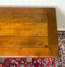 Load image into Gallery viewer, Antique French Country Farm Dining Table Farmhouse Trestle Base Oak c.1900-1920s