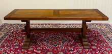 Load image into Gallery viewer, Antique French Country Farm Dining Table Farmhouse Trestle Base Oak c.1900-1920s