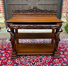 Load image into Gallery viewer, Antique American Server Sideboard Console Sofa Table Quartersawn Oak RJ Horner