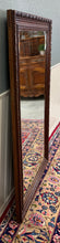 Load image into Gallery viewer, Antique French Mirror Over Mantel LARGE Rectangular Oak Carved Beveled c.1930