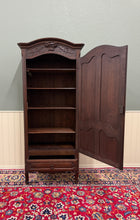 Load image into Gallery viewer, Antique French Louis XV Style Armoire Cupboard Linen Cabinet Bonnetiere Oak