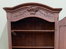 Load image into Gallery viewer, Antique French Louis XV Style Armoire Cupboard Linen Cabinet Bonnetiere Oak