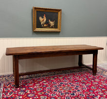 Load image into Gallery viewer, Antique French Country Farmhouse Dining Table Honey Oak 98"W c. Late 19thC