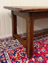 Load image into Gallery viewer, Antique French Country Farmhouse Dining Table Honey Oak 98"W c. Late 19thC