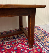 Load image into Gallery viewer, Antique French Country Farmhouse Dining Table Honey Oak 98"W c. Late 19thC