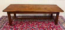 Load image into Gallery viewer, Antique French Country Farmhouse Dining Table Honey Oak 98"W c. Late 19thC