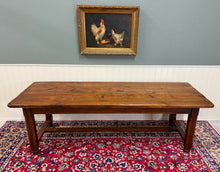 Load image into Gallery viewer, Antique French Country Farmhouse Dining Table Honey Oak 98"W c. Late 19thC
